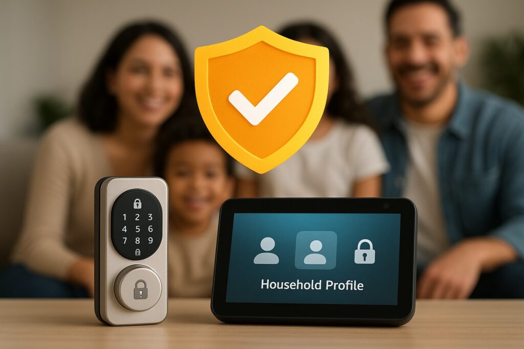 Privacy and security settings for Alexa routines and household device access control