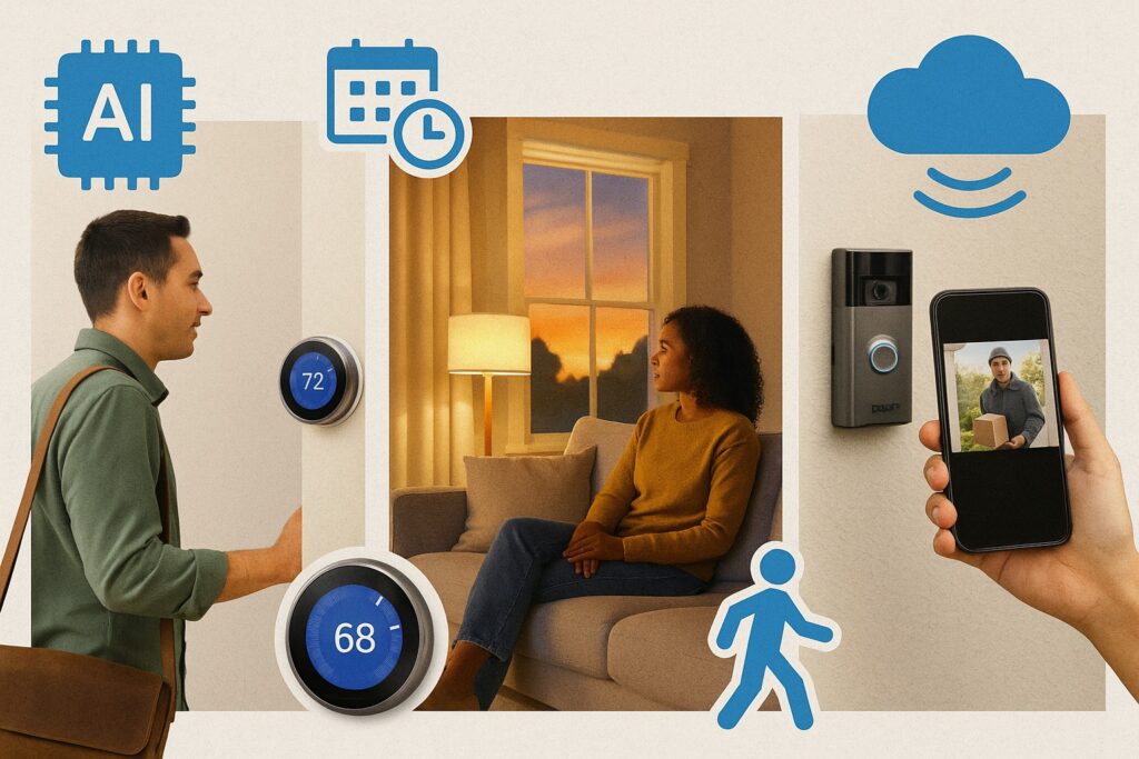 Real life uses of smart devices including thermostat automations