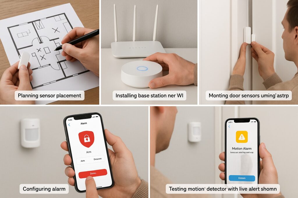 Step by step guide to installing a DIY smart alarm system with hub