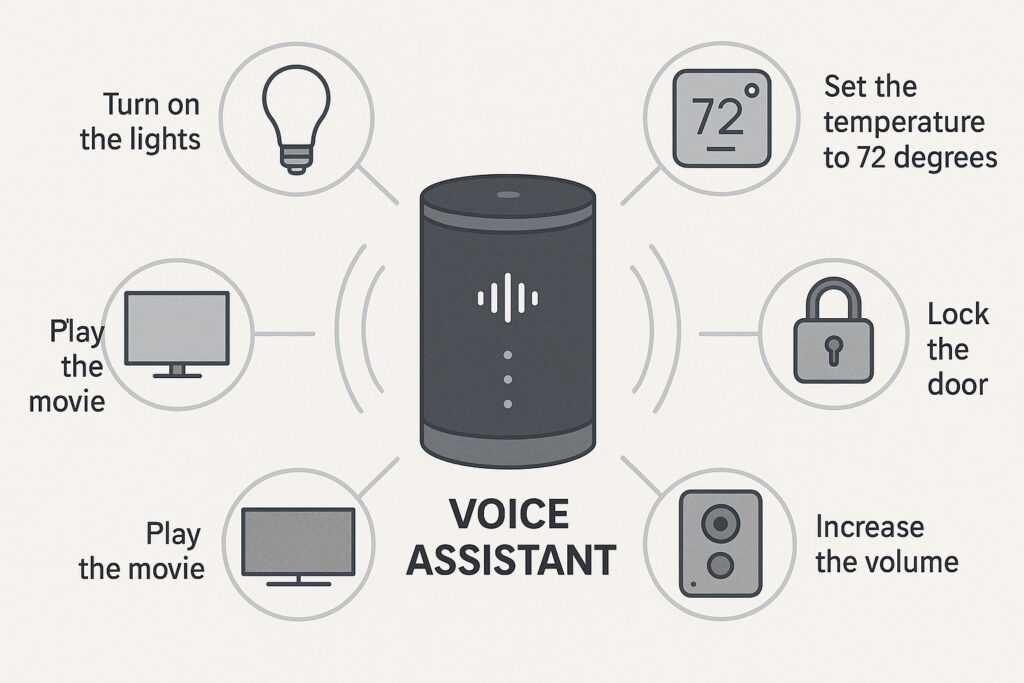 Top voice commands for smart home devices like lights