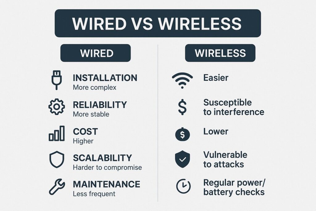 comparing wired and wireless smart home systems based on installation