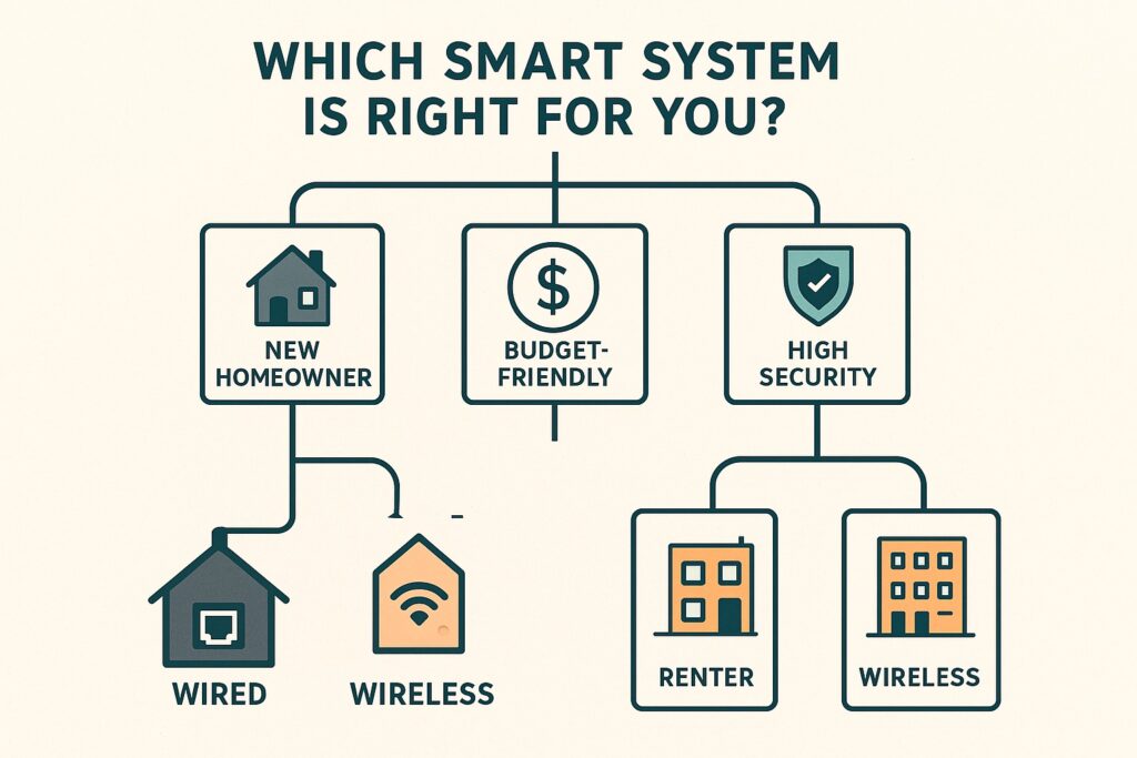 wired vs wireless smart systems for different use cases